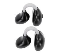 Asixxsix Clip On Open Ear Earbuds, Bluetooth 6.0 Wireless Headphones with AI Noise Canceling Mic, IPX7 water proof, 40H Playtime, for Sports Running Workout Travel (Black Gray)