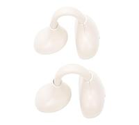 Asixxsix Clip On Open Ear Earbuds, Bluetooth 6.0 Wireless Headphones with AI Noise Canceling Mic, IPX7 water proof, 40H Playtime, for Sports Running Workout Travel (White)