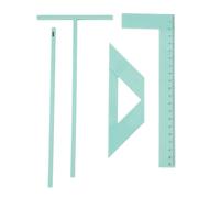 Asixxsix Complete Bookbinding Ruler Kit, 4Pcs Acrylic Multifunctional Tools for Scrapbooking with Corner Cutter and Spacing Guide, for Card Making DIY Projects Journal Notebook