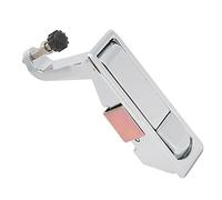 Asixxsix Compression Latch Lock, Zinc Alloy Trigger Latch Lock, Hand Operated Flush Lever Compression Latches for Ship Trailer NonLocking Toolbox Cabinet Suitcase (Silver)