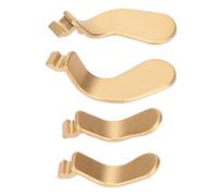 Asixxsix Controller Paddles, 4 PCS Metal Stainless Steel Trigger Paddles Replacement Parts ForElite, Simple, Convenient and Simple with (Gold)
