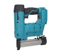Asixxsix Cordless Nail Gun, 20V 50W 50-60Hz Electric Staple Gun with 100pcs F32mm Straight Nails and 100pcs N-Shaped Nails, Electric Stapler Powered by Battery, for (Cordless Nailing Machine +200