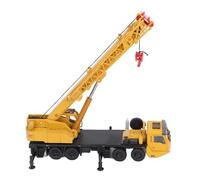 Asixxsix Crane Toy, 1:50 Scale Movable Construction Crane, Construction Vehicle Toys with Alloy Material for Age 3 4 5 6 Years Old Toddler Educational Engineering Playset Model