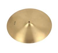 Asixxsix Crash Cymbal, Brass Construction Hand Cymbals Vibrant Sound Percussion Instrument, Cymbal Set Box for Performance Party Beginner Professional Drum Players (18 Inch)