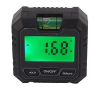 Asixxsix Digital Angle Gauge, High Accuracy ±0.2° Magnetic Base Digital Protractor, Inclinometer with Data Lock Function Slope Conversion for Woodworking Carpentry Building Masonry (Black)