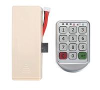 Asixxsix Digital Cabinet Lock, Rust Resistant Easy Installation Low Battery Warning Keypad Lock, Keyless Entry with Code for Wardrobe Shoe Cabinet Nightstand Sauna Center