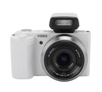 Asixxsix Digital Camera 5K with 3.2 Inch Flip Touch Screen 15x Hybrid Zoom for Traveling Wifi Enabled Vlog Camera for Beginners (White)
