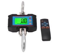 Asixxsix Digital Crane Scale, 1500kg/3300lb Digital Hanging Scale with LED Backlight, Remote Control, Unit Change, Data Hold, Tare & Zero, for Industrial Farm Factory
