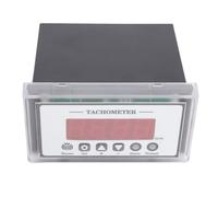 Asixxsix Digital LED Tachometer, 4 Digit RPM Speed Meter with Hall Proximity Switch Sensor NPN, RPM Tachometer for Lathes, Conveyor Belts, Quality Inspection Machines