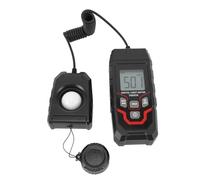 Asixxsix Digital Light Meter, High Precise Flexible Extendable Light Sensor Luxmeter with Data Hold Max Min Functions, for Indoor Outdoor Plants Factories Schools Offices