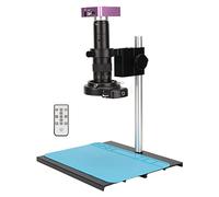 Asixxsix Digital Microscope Camera, 51MP HDMI Microscope Camera with LED Light & Remote Control, 180X C Mount Lens 1080P Industrial Video Cameras (UK)