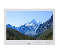 Asixxsix Digital Picture Frame, 12in HD Touch Screen Electronic Photo Frame Load Photo Video From Phone, USB Multifunction Advertising Machine with Speaker & Remote Control (UK Plug)