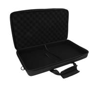 Asixxsix DJ Controller Case, Padded Storage Bag with Adjustable Shoulder Strap and Laptop Sleeve, Compatible with DDJ FLX4 FLX2 400 SB2 SB3 REV1 RB 2 Channel Controller, Black