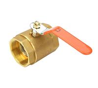Asixxsix DN50 2 Inch Brass Ball Valve, 1.6MPa, Female Thread, Water Oil Gas | 2 Inch Plumbing Valve, Brass Body, Fast Open Close, Compact Light, HVAC Water Supply Pipeline Shutoff Control