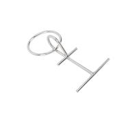 Asixxsix Dock Cleat, Portable Rust Proof O Ring Design Stainless Steel Marine, Heavy Duty Boat with T Bar for Fenders Bumpers Mooring Lines