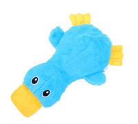 Asixxsix Dog Chew Toy, High Density Plush Duck Puppy Chew Toy with a Noisemaker and No Fill Design, Realistic Cute Interactive Dog for Small Medium and Large Dogs (Blue)