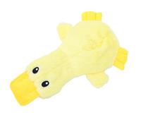 Asixxsix Dog Chew Toy, High Density Plush Duck Puppy Chew Toy with a Noisemaker and No Fill Design, Realistic Cute Interactive Dog for Small Medium and Large Dogs (Little Yellow Duck)