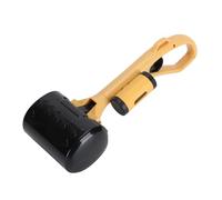Asixxsix Dog Poop Scooper, Strong Bite Serrated Grip Pooper Scooper, Ergonomic Curved Handle Dog Poop Grabber with External Garbage Bag Storage for Yard Grass Gravel Walking (Yellow Black)