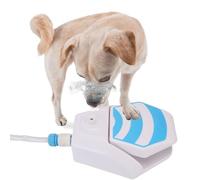 Asixxsix Dog Water Fountain Step On, Outdoor Dog Water Sprinkler Paws Activated Drinking Water Toy, Drinking Pet Dispenser, Provides Fresh Water