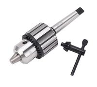 Asixxsix Drill Press Chuck, High Carbon Steel Heavy Duty Drill Chuck, Arbor with Connecting Rod Torsion Wrench Storage Box, for Lathes Drilling Machine