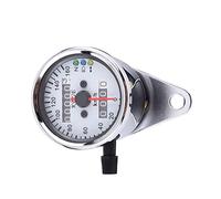 Asixxsix Dual Digital Motorcycle Speedometer with High Reading Capacity, Replacement for the Original Equipment [Professional Installation Recommended] (Silver)