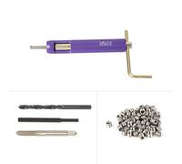 Asixxsix Durable Steel Helical Insert Reliable Connection Strength 50pcs M5 X 2D Threaded Insert for High Insurance Products