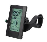 Asixxsix Electric Bike LCD Display Meter, 24V 36V 48V 52V 2.7 Inch Screen Adjustable Backlight Brightness Control Panel with Battery Indicator for Mid Drive Motor
