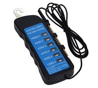 Asixxsix Electric Fence Tester, Digital Fault Finder Electric Fence Voltage Tester, Max 10 KV, Voltmeter with 6pcs Light for Farms, Home Gardens, Sheep, Pets, Horses