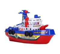 Asixxsix Electric Fire Boat Toy, Auto Water Spraying, Educational Music Light, Safe Design, Fine Workmanship, Imagination, for Boys Girls