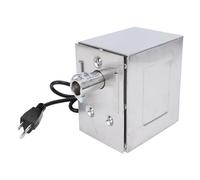 Asixxsix Electric Grill Rotisserie Motor, 45W Stainless Steel BBQ Spit Rotisserie Motor, 200-250kg High Torsion, Universal Heavy Duty Replacement Motor for Pig Goat Chicken Outdoor BBQ (US)