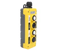 Asixxsix Electric Hoist Crane Pushbutton Switch, IP68 Rainproof AC250V 5A 500V 2A 4-Button Industrial Hoist Crane Controller, Remote Controller with Directional Indicators for