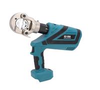 Asixxsix Electric Hydraulic Crimping Tool, 60KN Rechargeable Battery Powered Hydraulic Crimper with 10 Dies, 360° Rotation, Dual Side LED Lights for 300mm² Copper and 240mm² Aluminum