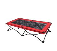Asixxsix Elevated Dog Bed, Folding Elevated Cooling Dog Cot Portable Breathable Mesh with Stable Frame for Medium Large Breeds Outdoor Camping Indoor (L)