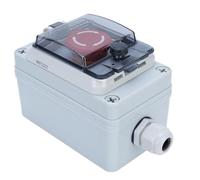 Asixxsix Emergency Stop Button with Box, IP67 Water proof ABS Emergency Push Button Switch 1NO 1NC 660V 10A, with Retardant Housing, for Indoor Outdoor Industrial Use