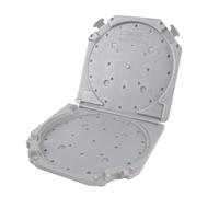 Asixxsix Empty Tape Reel Storage Box, 7 Inch Plastic Dust Proof Full Open Reel Sound Tape Box with Label Paper for Home Use, Business Trips, or Weekend Travel (Grey)