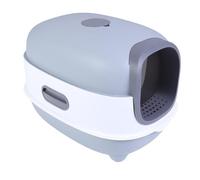 Asixxsix Enclosed Cat Litter Box with Litter Scoop, Anti Splashing Odor Control Extra Large Covered Kitty Litter Box with Flip Cover Entrance and Detachable Components for Big Cats