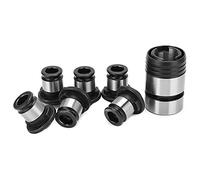 Asixxsix Fast Change Tapping Chuck Set, 0.02mm Clamping Accuracy Alloy Material Tapping Chuck Set, Spring Collet Kit with Multiple Tap Sockets for Drilling Machine Workshop Home