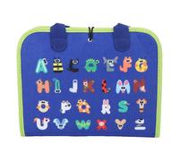 Asixxsix Felt Activity Book, Montessori Sensory Board Toy with Detachable Felt Pieces for Toddlers 0 6, Educational Learning Fine Motor Skills Developing DIY Storytelling