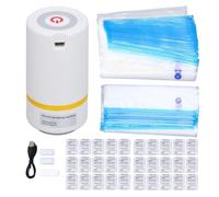 Asixxsix Filament Storage Bags Vacuum Kit, 25Pcs Cleaning Drying Sealed Bags with Automatic Pumps, Vacuum Sealed Bags for 3D Printer Filament Storage, Spool Sealing for Keeping Filament Dry