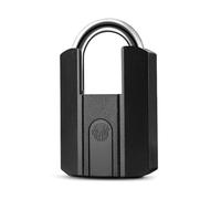 Asixxsix Fingerprint Padlock, Smart Biometric Keyless Lock with Bluetooth APP and 2 Keys, IP67 Water Proof, USB Rechargeable, 50 Fingerprints Storage, 2s Unlocking, for Fence