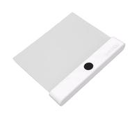 Asixxsix Flat Book Light, Rechargeable Clear LED Reading Lamp with 3 Colors & Timer, Dimmable Full Page Panel Plate Lamp, Night Reading Lights for Book, Night in Bed (White)