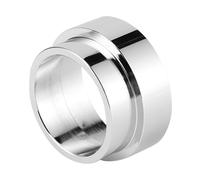 Asixxsix Flexplate Adapter Spacer, Steel, 50x26mm, LS Engine Swap | Crankshaft Converter Support Ring, Silver Finish, Fits TH350 TH400 Transmission, Curved Flywheel Alignment, LS1 LS2 LS3 LSX