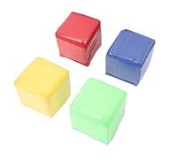 Asixxsix Foam Dice, Large 4 Pcs Set Improves Balance Coordination Spatial Orientation Jumbo Dice Giant Foam with Storage Bag for Classroom Board Games Educational Tools Themed