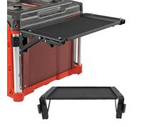 Asixxsix Folding Table Top Compatible with Packout Toolbox, Tool Tray Side Bracket, Work Table Side Storage for Your Packout System, Safe Storage Workbench