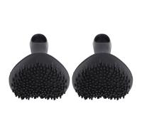 Asixxsix Freckle Stamp, 2 Pcs Silicone Fake Freckles Stamp One Press Application Tool, Faux Freckles Makeup Applicator with Portable Design for Women (Black)