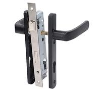 Asixxsix Front Door Handle and Deadbolt Set, Modern Aluminum Alloy Heavy Duty Silver Exterior Door Lock Set Anti Theift Silent Entry Door Locksets for Bedroom Hotel Office