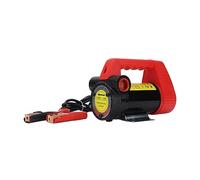 Asixxsix Fuel Transfer Pump, 12V DC 175W Cast Iron Construction IP55 Protection Fuel Extractor, Oil Transfer Pump with Built-in Bypass Valve Filter 45 L/min Flow Rate for Gas Stations