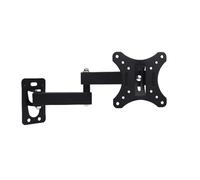 Asixxsix Full Motion TV Wall Mount, Metal Wall Bracket with Articulating Arms Swivel Tilt Extension Rotation for LED LCD Flat Curved Screen Monitors TVs, Holds Up to 33 lbs. (Fits 10 to 32 Inch)