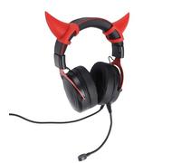 Asixxsix Gaming Headset, Flexible Adjustable Mic Noise Cancelling Gaming Headphones, RGB Luminous 50mm Driver Wired Headphones with Mic for PC Home Office (Black Red)