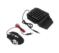 Asixxsix Gaming Keyboard and Mouse Combo, Supporting 5V 2000Ma Output Fast Charging 4 in 1 One Handed Gaming Keyboard, 120Fps Mapping Technology Gaming Equipment for PC Gamer